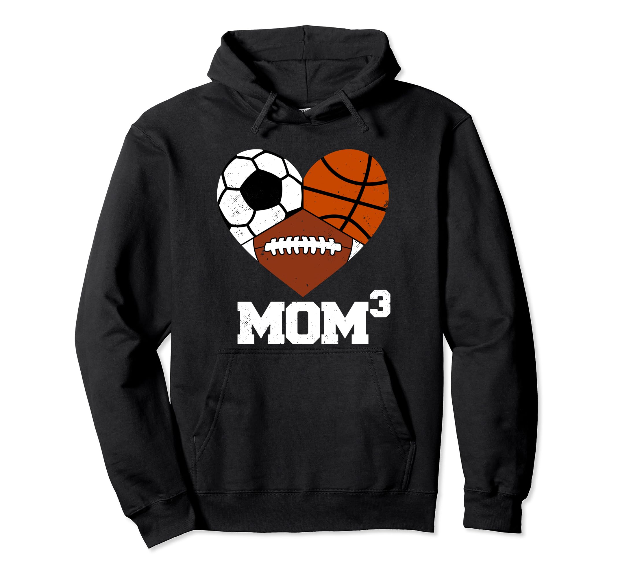 Mom Cubed Mom3 Mom Three Football Hoodie - Custom Art Print Men Women