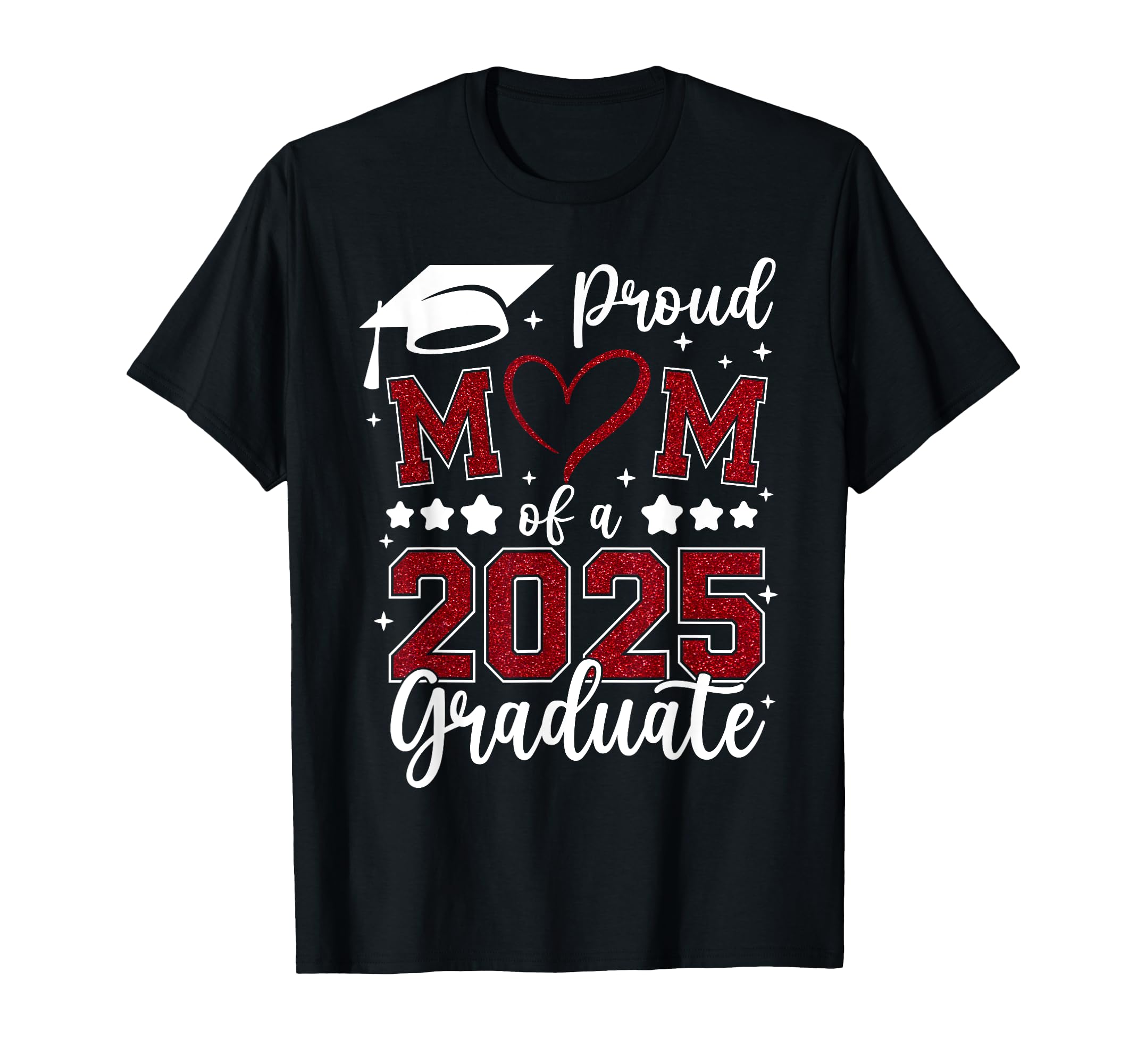 Proud Mom 2025 Senior Graduate Matching T-Shirt - Aesthetic Graphic Unisex