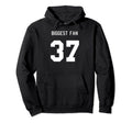 Number 37 Biggest Fan Sport Spirit Wear Hoodie - Graphic Print Unisex