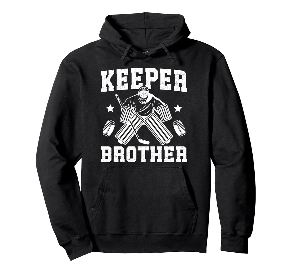 Ice Hockey Keeper Brother Hockey Hoodie - Custom Art Print Men Women