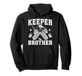 Ice Hockey Keeper Brother Hockey Hoodie - Custom Art Print Men Women