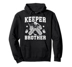Ice Hockey Keeper Brother Hockey Hoodie - Custom Art Print Men Women