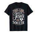 This Runs Jesus And Soccer Player Faith T-Shirt - Custom Art Print Unisex