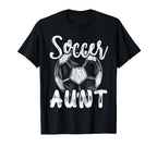 Soccer Aunt Family Matching Team T-Shirt - Streetwear Style Men Women