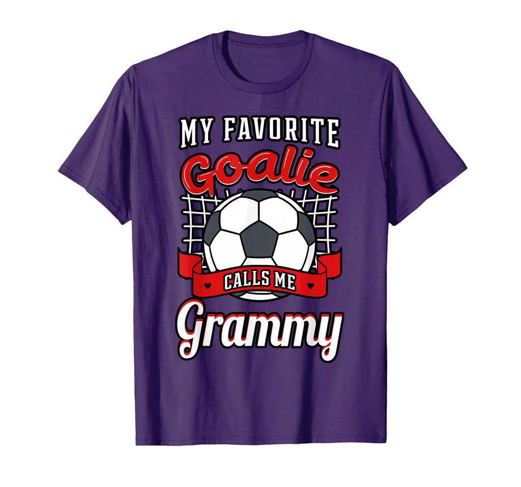 My Favorite Goalie Calls Me Grammy T-Shirt - Streetwear Style for Adults
