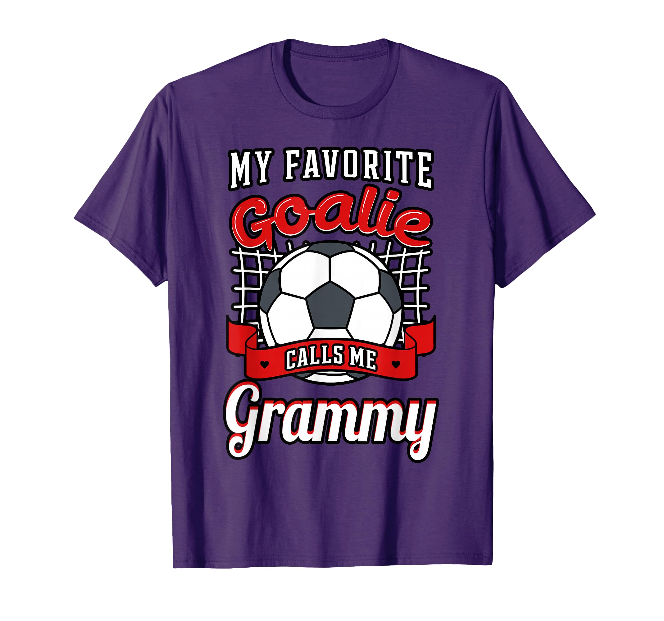 My Favorite Goalie Calls Me Grammy T-Shirt - Streetwear Style for Adults