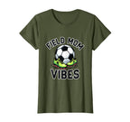 Field Mom Vibes Soccer Mom T-Shirt - Aesthetic Graphic for Adults