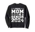 Proud Mom Soccer Senior 2024 Sweatshirt - Minimalist Print Unisex