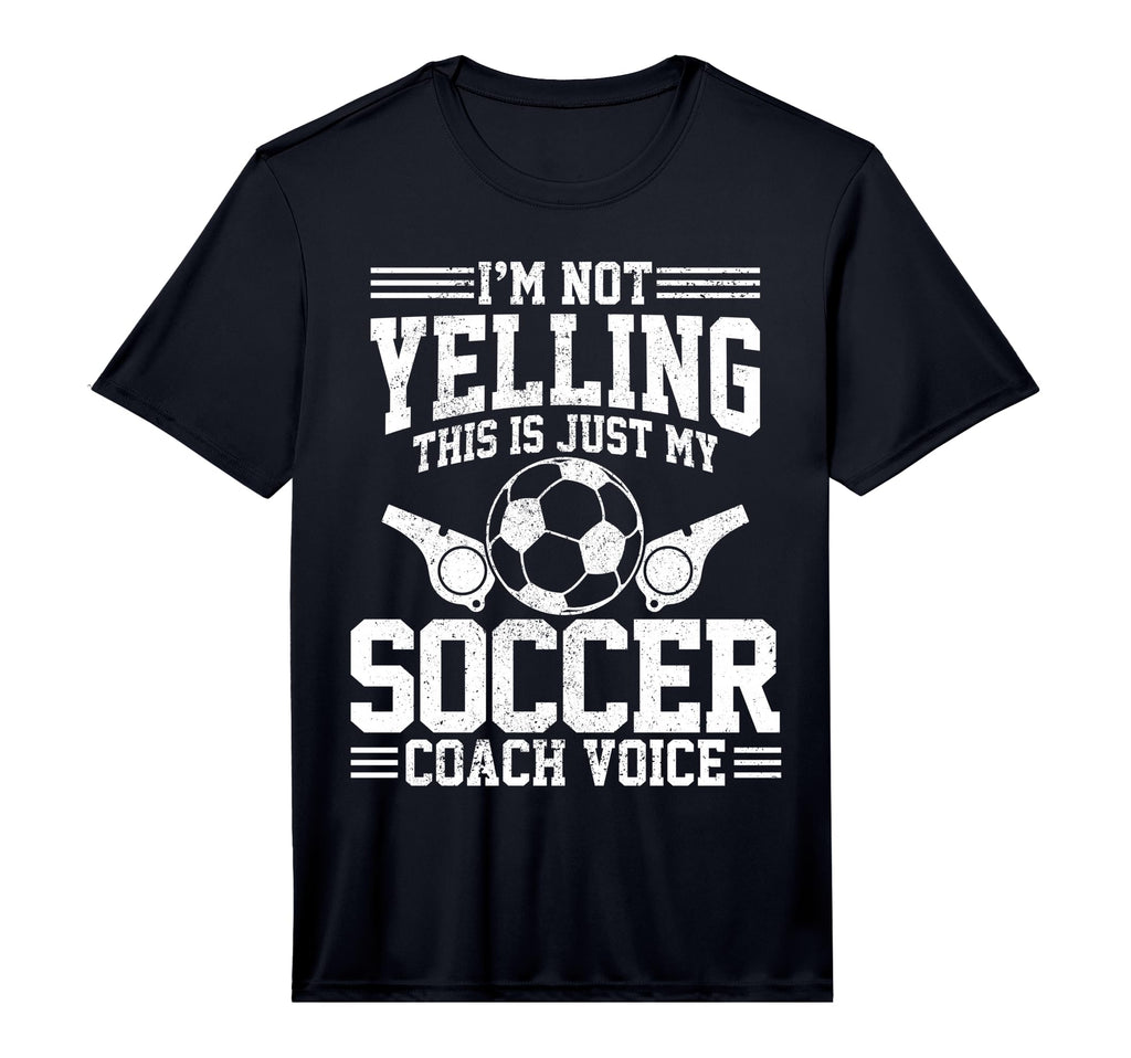Mens Soccer Coach Voice Funny Sports T-Shirt - Custom Art Print for Adults