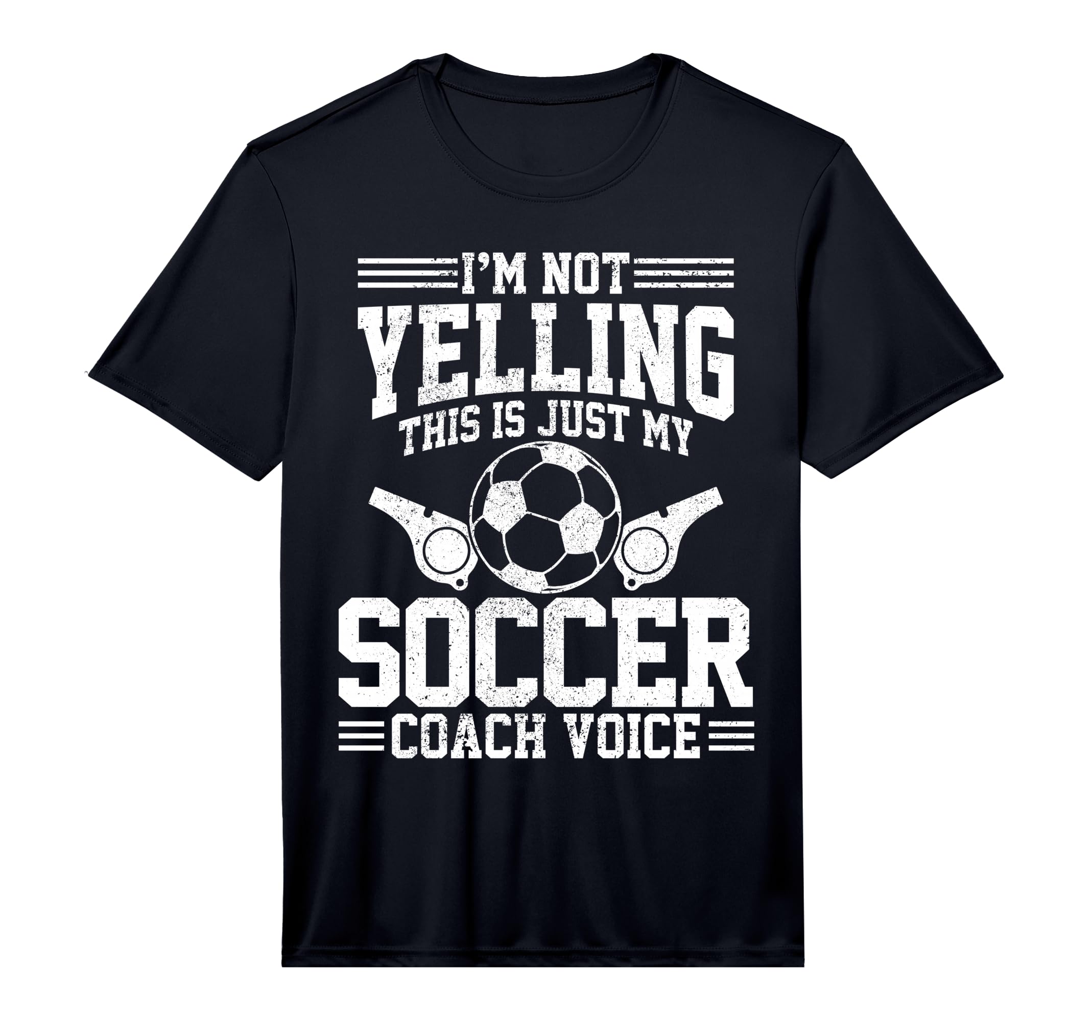 Mens Soccer Coach Voice Funny Sports T-Shirt - Custom Art Print for Adults