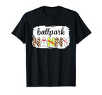 Bleached Ballpark Nanny Baseball T-Shirt - Casual Everyday Wear Unisex