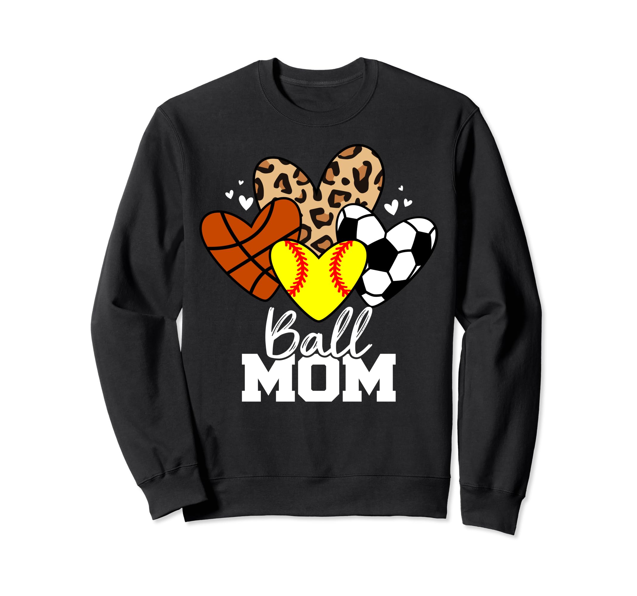 Ball Mom Funny Softball Soccer Sweatshirt - Aesthetic Graphic Unisex