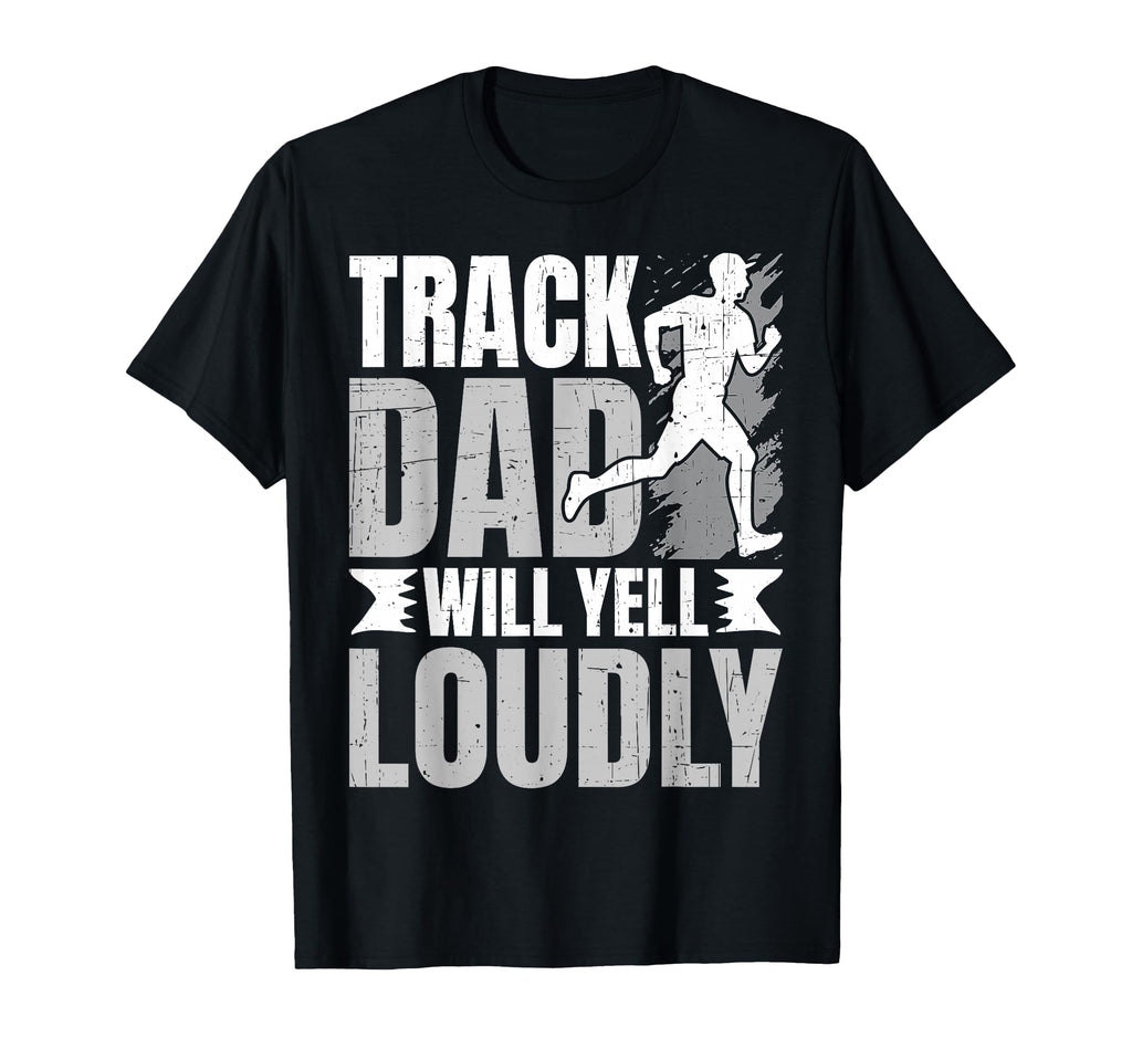 Distressed Running Dad Loudly T-Shirt - Casual Everyday Wear for Adults