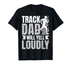 Distressed Running Dad Loudly T-Shirt - Casual Everyday Wear for Adults