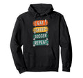 Eat Sleep Soccer Repeat Athlete Enthusiast Hoodie - Graphic Print Unisex