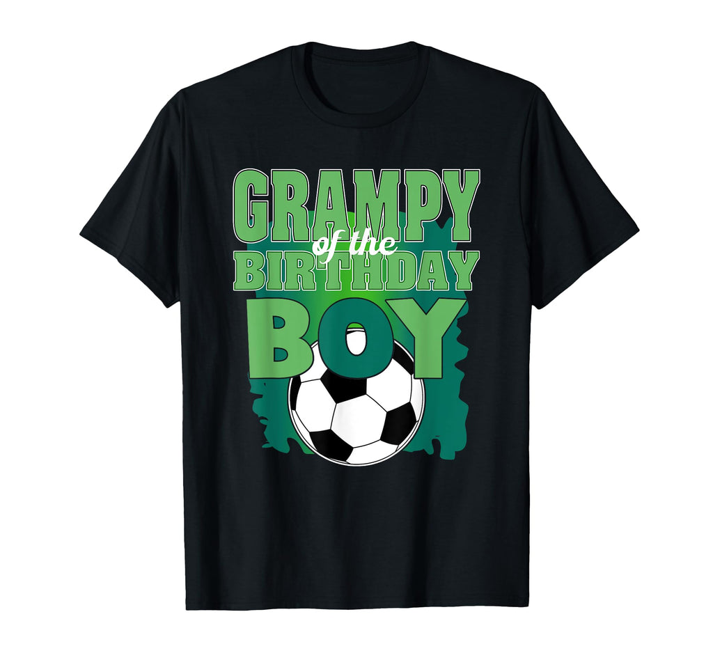 Grampy Birthday Soccer Group Family T-Shirt - Unique Graphic for Adults