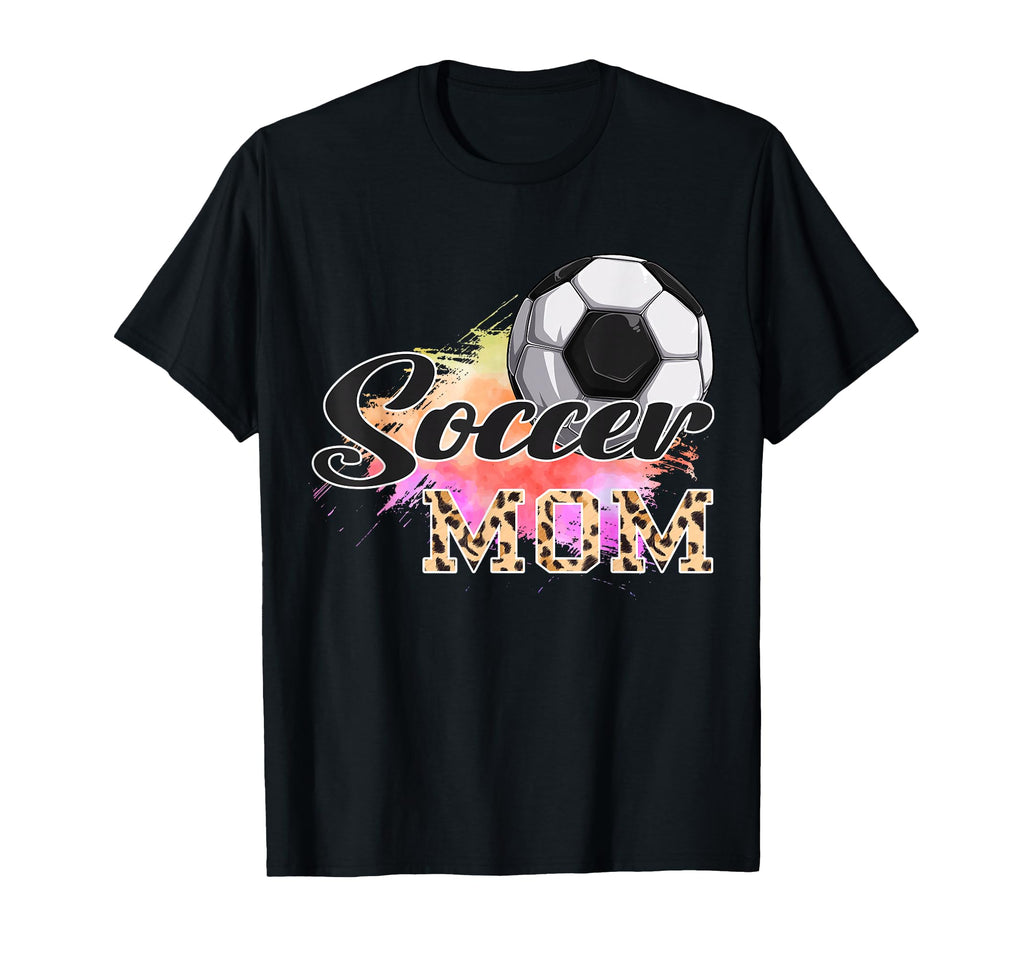 Soccer Leopard Tie Dye Soccer Mom T-Shirt - Streetwear Style for Adults