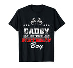 Daddy Birthday Soccer Party Family T-Shirt - Custom Art Print Men Women