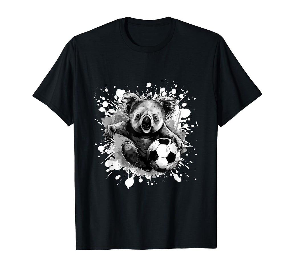 Koala Playing Soccer Sports Team T-Shirt - Custom Art Print for Adults