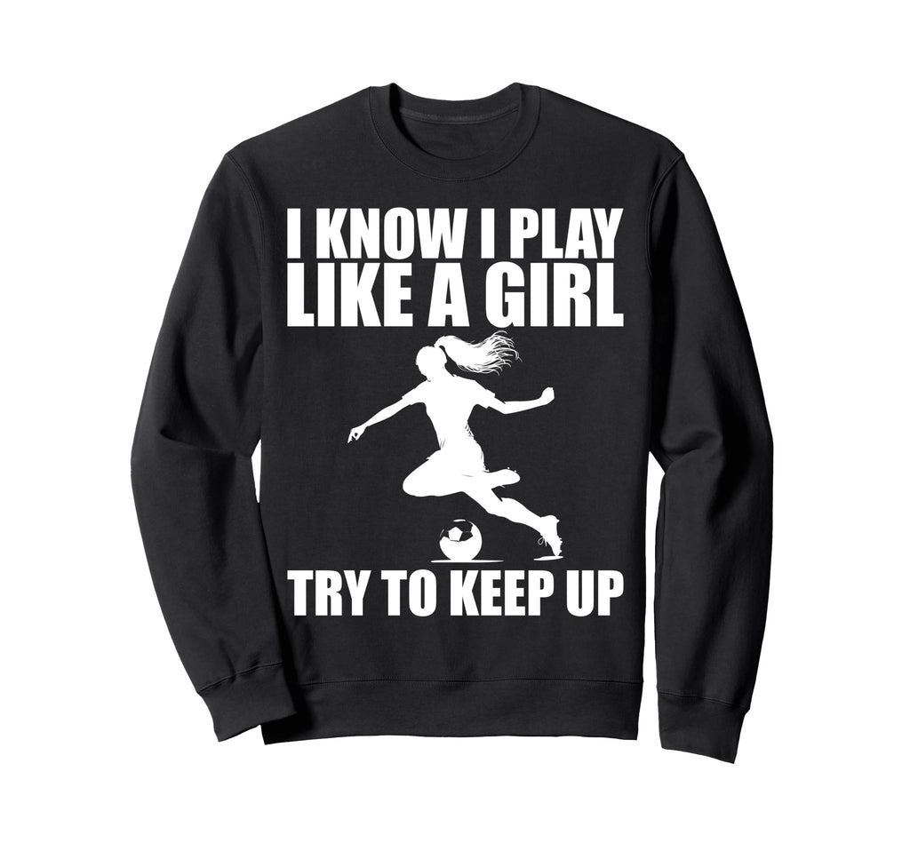 Funny Soccer Art Soccer Player Sweatshirt - Trendy Graphic for Adults