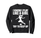 Funny Soccer Art Soccer Player Sweatshirt - Trendy Graphic for Adults