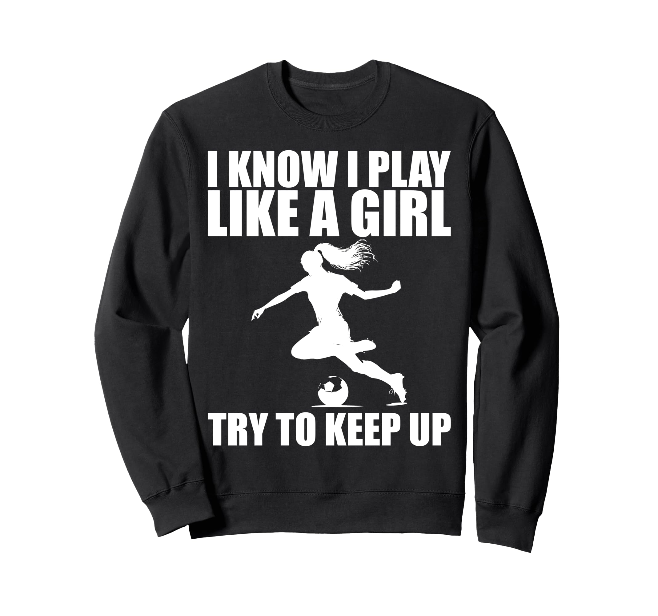 Funny Soccer Art Soccer Player Sweatshirt - Trendy Graphic for Adults