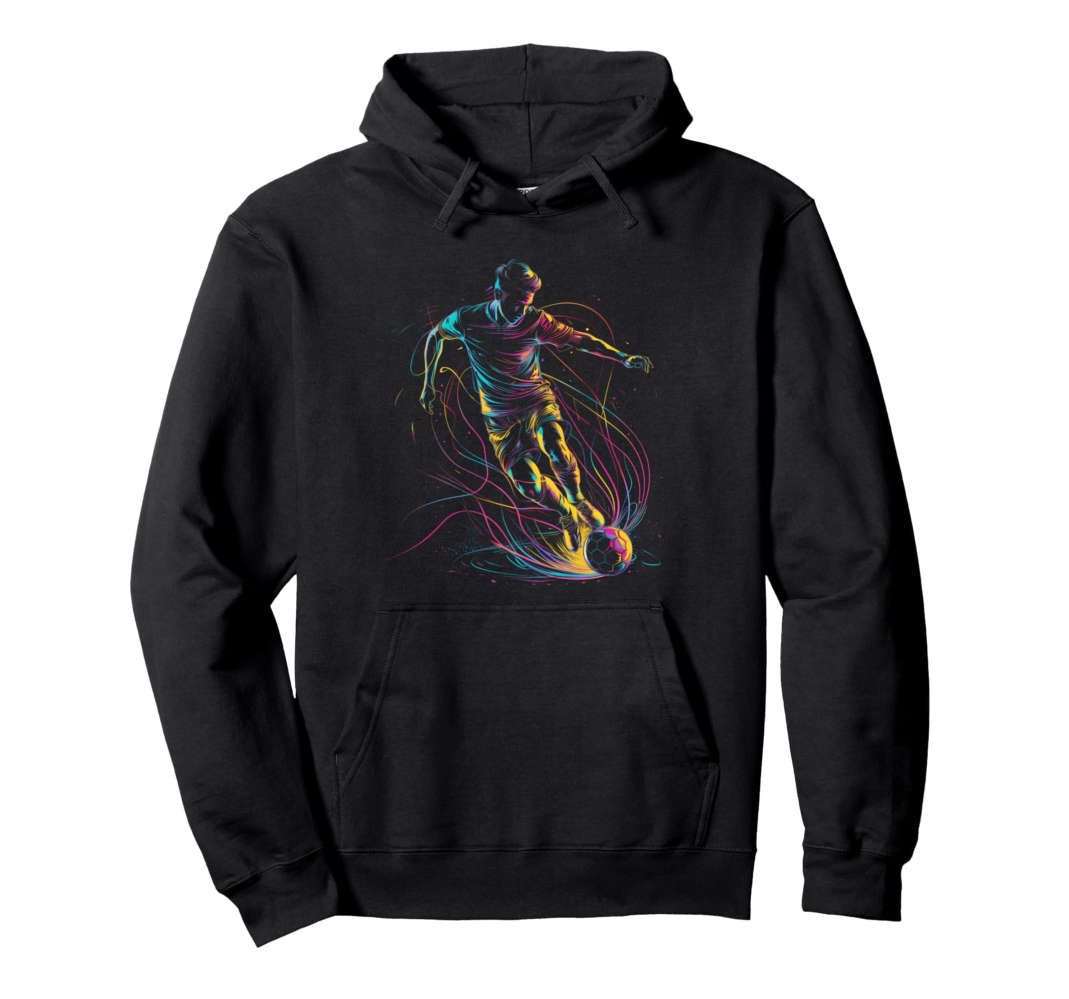 Soccer Player Sports Hoodie - Fun Novelty Design for Adults
