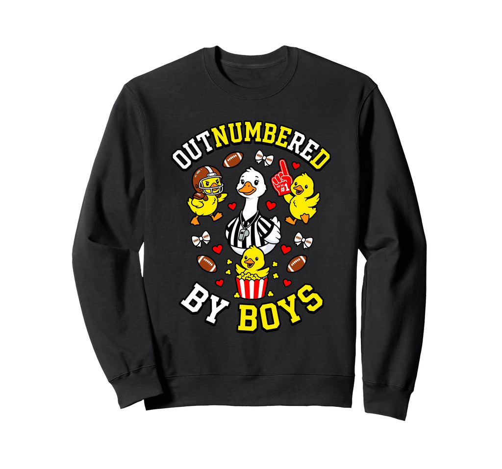 Outnumbered Ducklings Football Sweatshirt - Aesthetic Graphic Men Women