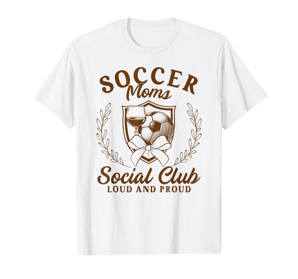 Soccer Moms Mama Social Club Game Day T-Shirt - Unique Graphic Men Women