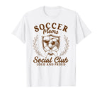Soccer Moms Mama Social Club Game Day T-Shirt - Unique Graphic Men Women