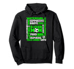 Soccer Mom Traits Best Words Green Hoodie - Streetwear Style for Adults