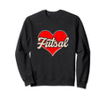 Futsal Heart Indoor Soccer Player Sweatshirt - Unique Graphic for Adults
