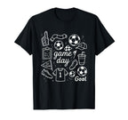 Game Day Soccer Foam Finger Cleats T-Shirt - Novelty Apparel Men Women