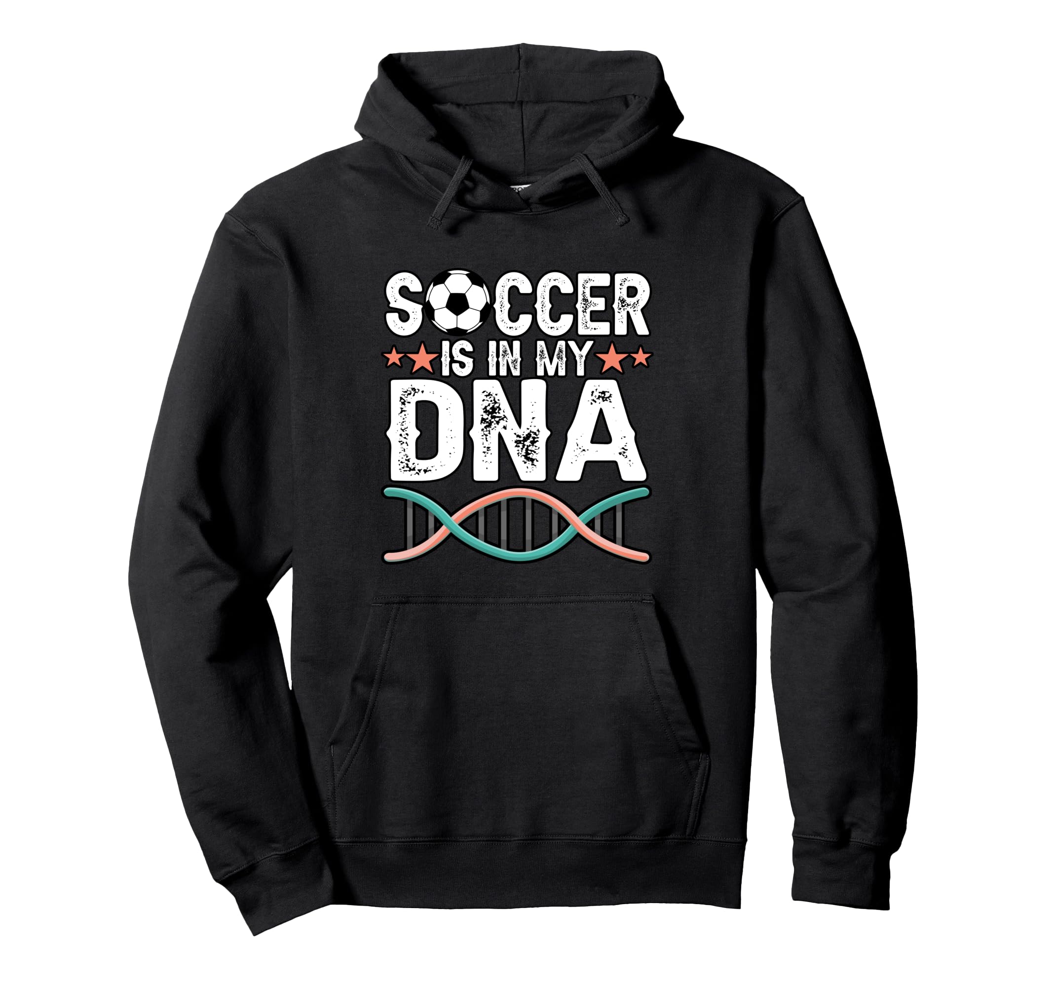 Funny Soccer Is My Dna Football Hoodie - Fun Novelty Design for Adults