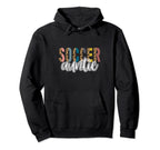Soccer Auntie Leopard Cheetah Trendy Hoodie - Aesthetic Graphic Men Women