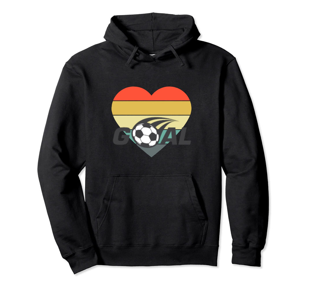 Soccer And Heart Hoodie - Minimalist Print Men Women