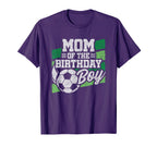 Soccer Birthday Soccer Party Birthday Mom T-Shirt - Graphic Print Men Women