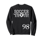 Soccer Mom Jersey Number 98 Sweatshirt - Aesthetic Graphic Men Women