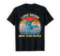 Whale I Love Soccer More Than People T-Shirt - Aesthetic Graphic Men Women