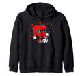 Heart Playing Soccer Love Sports Sweatshirt - Unique Graphic Men Women