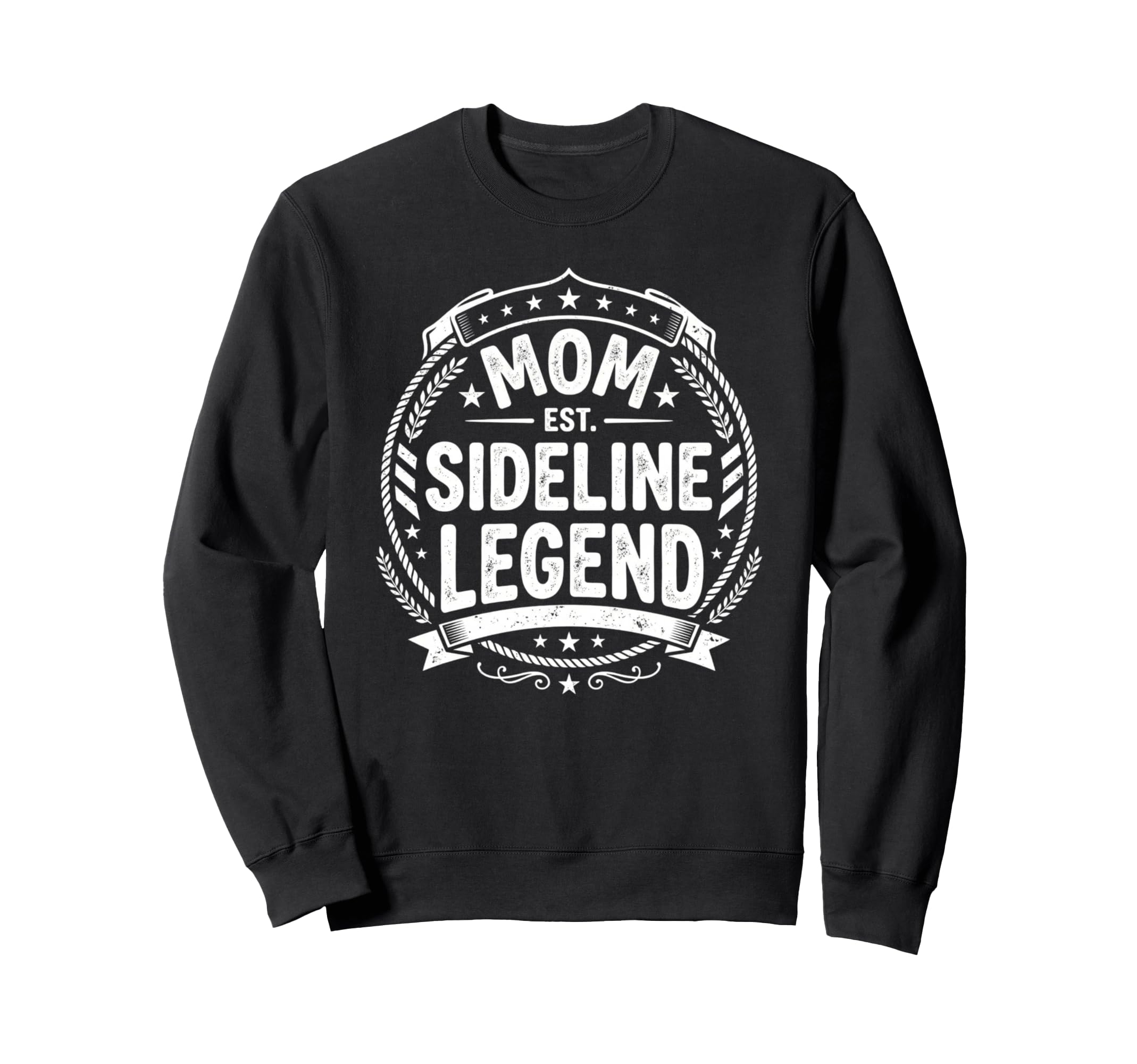 Mom Sideline Legend Sports Game Sweatshirt - Minimalist Print for Adults