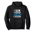 Eat Sleep Swim Repeat Funny Hoodie - Fun Novelty Design for Adults