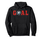 Goal Soccer Ball Break Wall Soccer Hoodie - Trendy Graphic for Adults