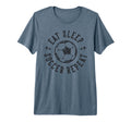 Eat Sleep Soccer Repeat Soccer Sports T-Shirt - Unique Graphic Men Women