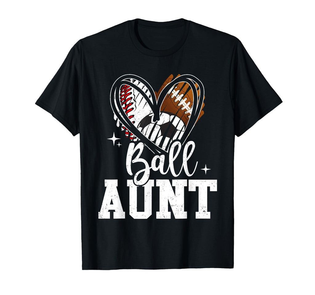 Ball Aunt Baseball Football Soccer T-Shirt - Streetwear Style Men Women