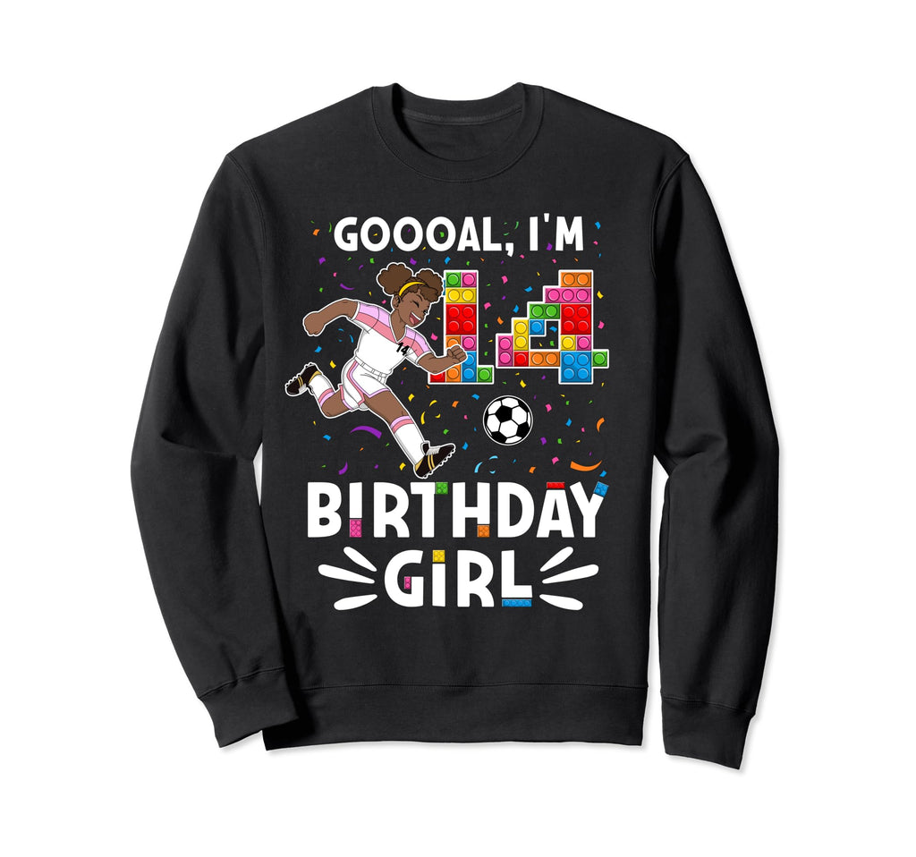 Goooal Im 14 I Building Blocks I 14Th Sweatshirt - Minimalist Print Unisex