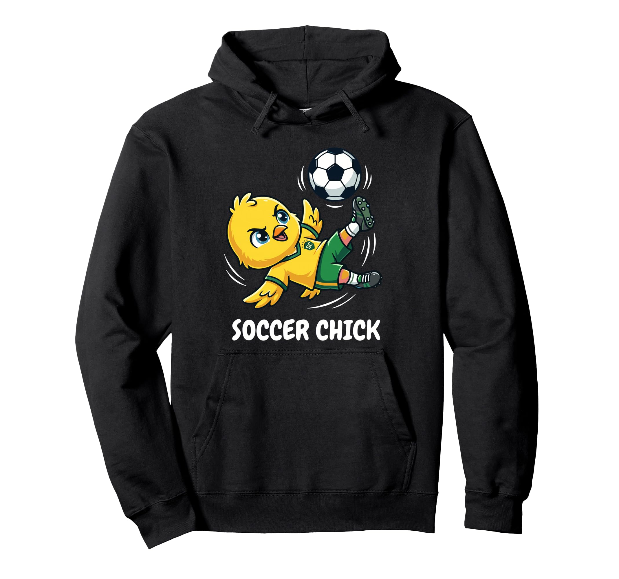 Soccer Chick Funny Soccer Player Soccer Hoodie - Trendy Graphic for Adults