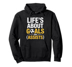 Soccer Gag Funny Art Soccer Fan Hoodie - Novelty Apparel Men Women