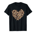 Cheetah Leopard Heart Animal Small T-Shirt - Trendy Graphic Men Women
