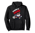 Powered Ramen Funny Ramen Bowl Kicking Hoodie - Novelty Apparel Men Women